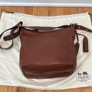 Coach Mahogany Leather Shoulder Bag